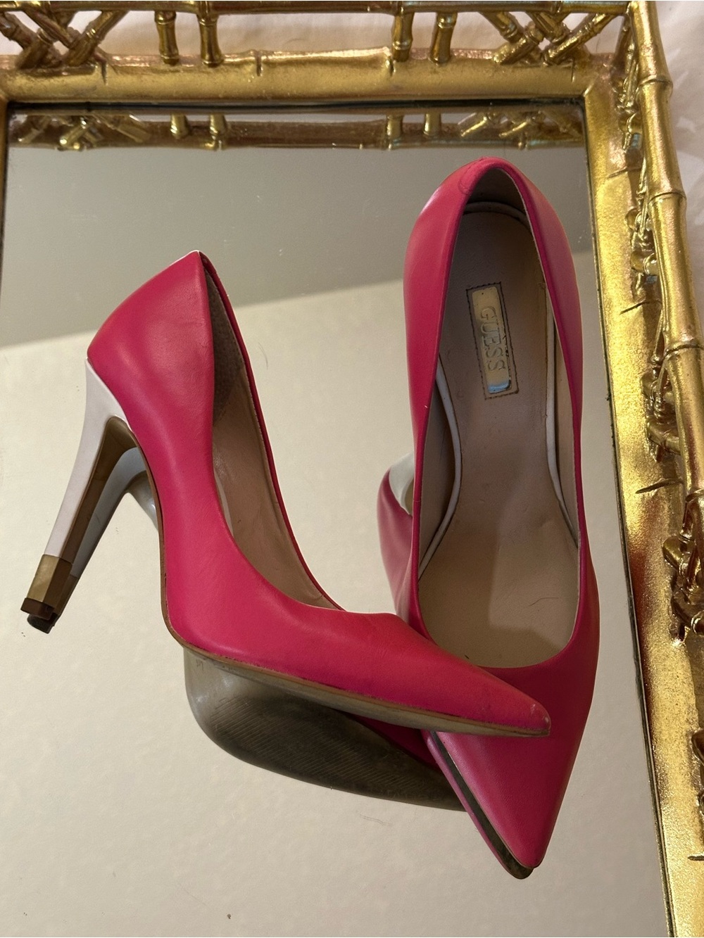 Barbiecore GUESS Babbitta Pointed Toe Hot Pink Stiletto Pump 🩷 Size 7 1/2